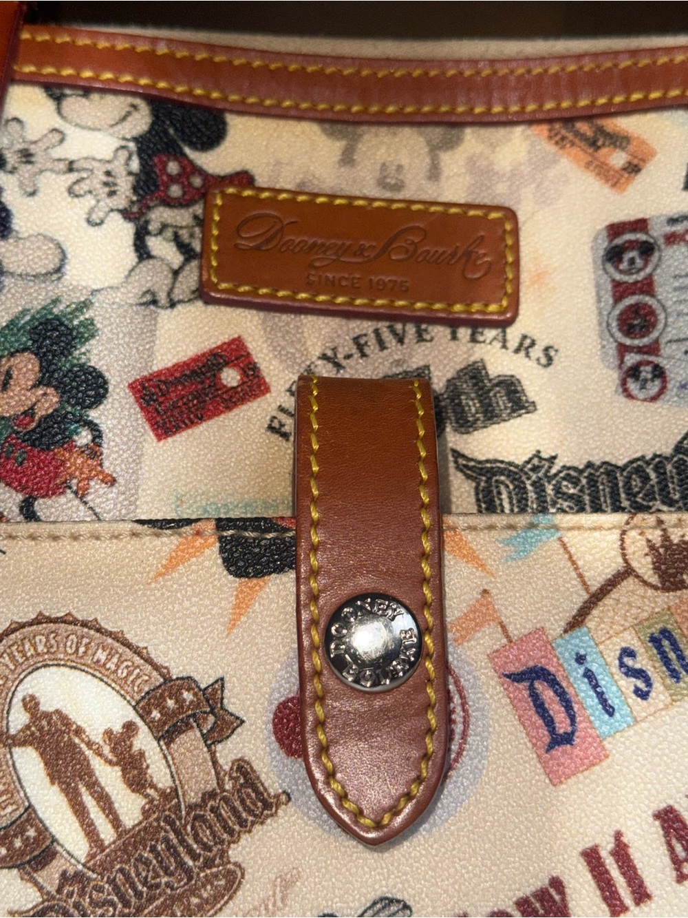 Disney Dooney & Bourke Disneyland 55th Anniversary Crossbody Bag - Picture 4 of 11